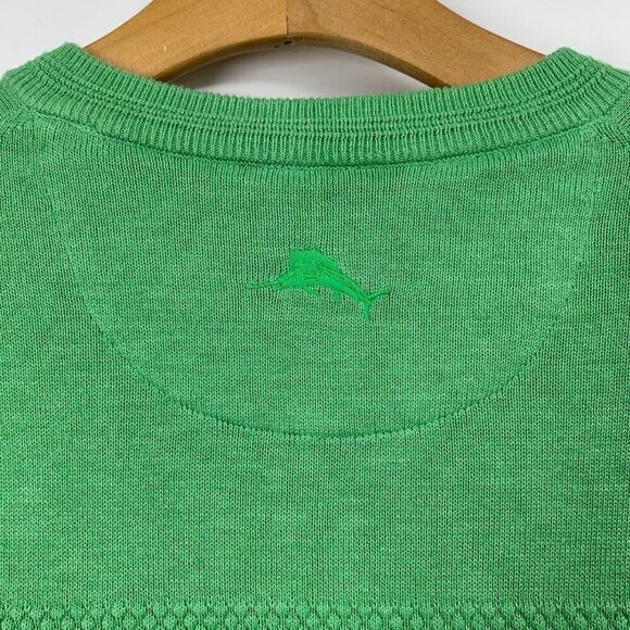 Tommy Bahama Men's IslandZone Coolside V-Neck Sweater in Cool Tide Size S - Picture 6 of 14